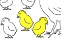 Spel Chicken Family: Coloring