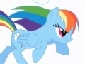 Spel Friendship is Magic - Rainbow Dash attack cloud
