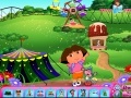 Spel Dora at the theme park