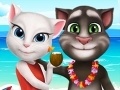 Spel Talking cat Tom and Angela Summer luggage