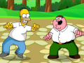 Spel Street fight Homer Simpson Peter Griffin