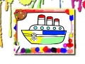 Spel Boats Coloring Book