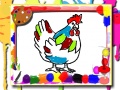 Spel Chicken Coloring Book