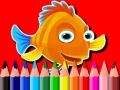 Spel Back To School: Fish Coloring Book