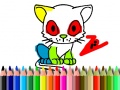 Spel Back To School: Cat Coloring