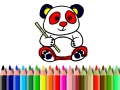 Spel Back To School: Panda Coloring