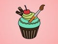 Spel Yummy Cupcake Coloring