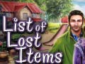 Spel List of Lost Items