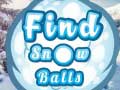 Spel Find Snow Balls