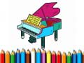Spel Back To School: Piano Coloring Book