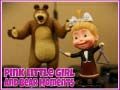 Spel Pink Little Girl and Bear Moments