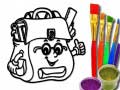 Spel Back To School: School Bag Coloring Book