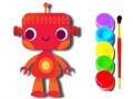 Spel Back to School: Robot Coloring Book