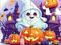 Spel Jigsaw Puzzle: Halloween Cute Ghost