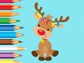 Spel Coloring Book: Cute Christmas Reindee