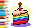 Spel Coloring Book: Birthday Cake