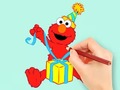 Spel Coloring Book: Elmo Gift