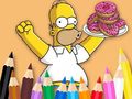 Spel Coloring Book: Simpson Doughnut