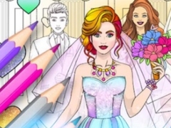 Spel Wedding Coloring Dress Up Game