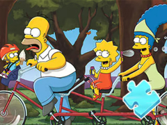 Spel Jigsaw Puzzle: Simpson Family Riding