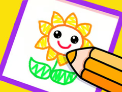 Spel Toddler Drawing: Beautiful Flower