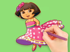 Spel Coloring Book: Dora Prepare Party