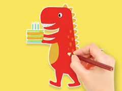 Spel Coloring Book: Dinosaur Birthday