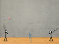 Spel Stick Figure Badminton