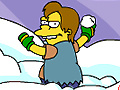 Spel Simpsons Snowball Fight