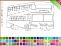 Spel Double Decker Bus Coloring