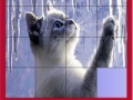 Spel Cat and icicles slide puzzle