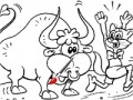 Spel Coloring: Pick Leopold bull