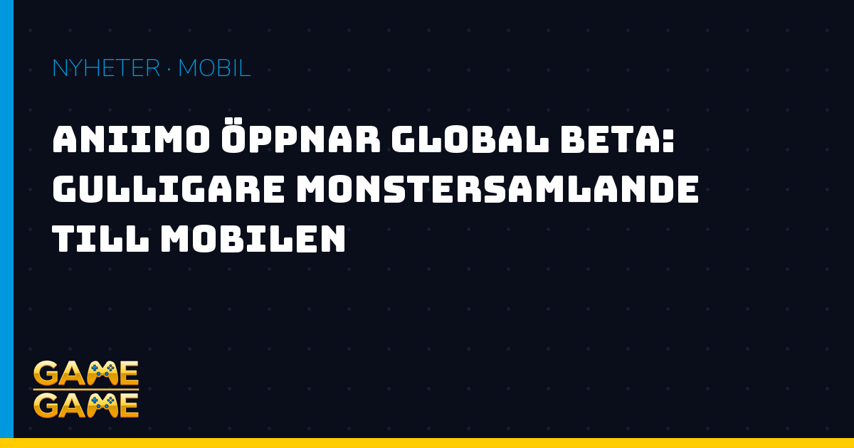 Aniimo global beta, nyhetsgrafik från Game-Game