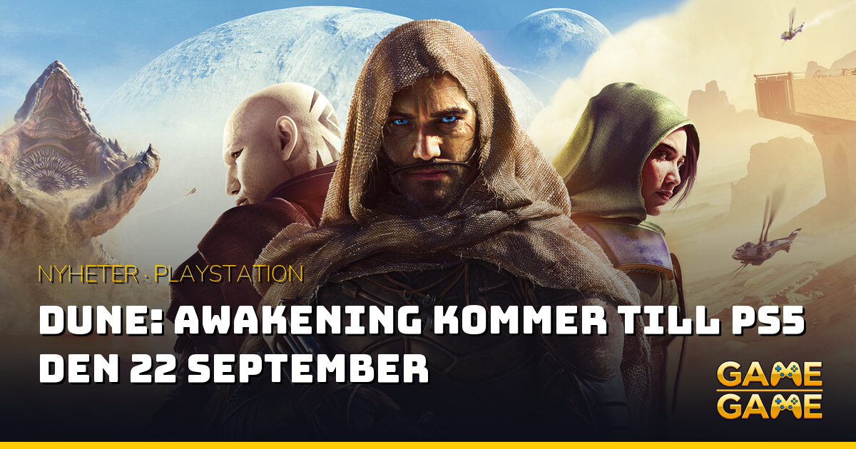 Dune Awakening till PS5, nyhetsgrafik från Game-Game