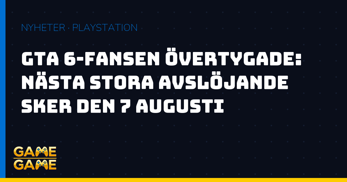 GTA 6-spekulationer inför avslöjande, nyhetsgrafik från Game-Game