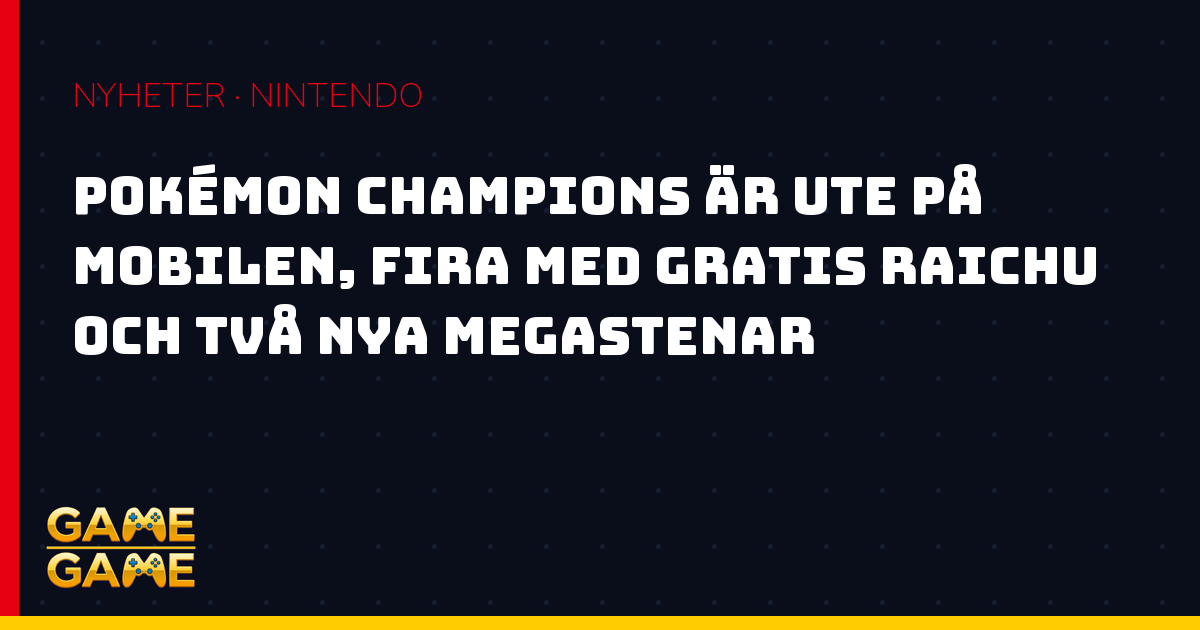 Pokémon Champions på mobil, nyhetsgrafik från Game-Game