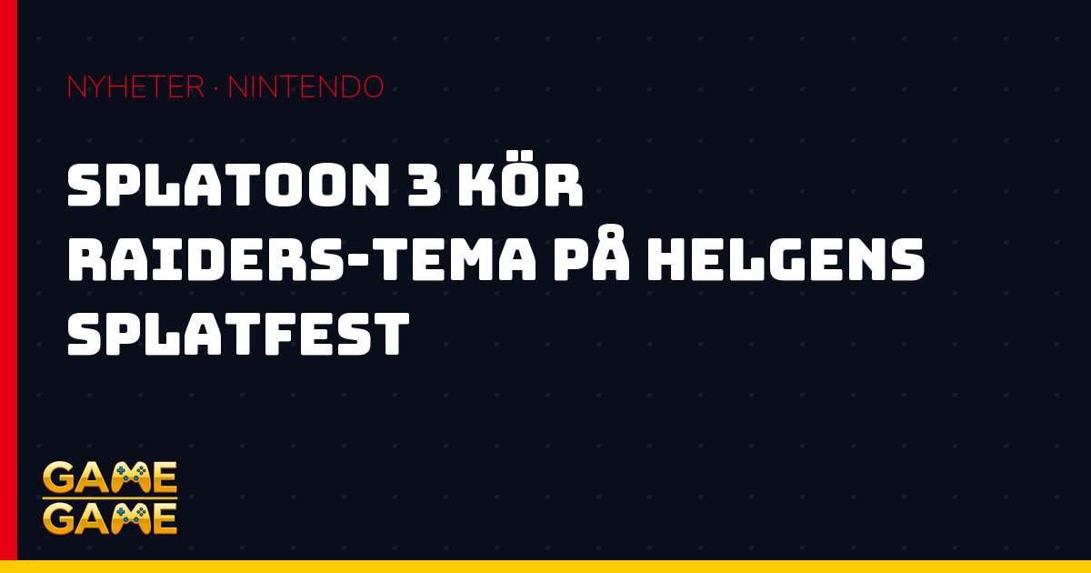 Splatoon 3 Splatfest, nyhetsgrafik från Game-Game