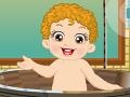 Spel Cute Little Baby Bathing