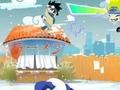 Spel Naruto playing snowballs