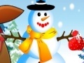 Spel Pou Girl sculpts snowman