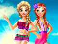Spel Elsa And Anna Summer Vacation