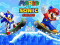Spel Mario vs Sonic Skiing