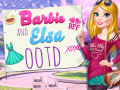 Spel Barbie and Elsa OOTD