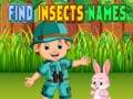 Spel Find Insects Names