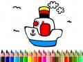 Spel Back to School: Boat Coloring