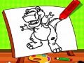 Spel Easy Kids Coloring Dinosaur