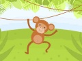 Spel Funny Monkeys Coloring
