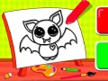 Spel Easy Kids Coloring Bat