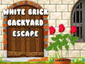 Spel White Brick Backyard Escape