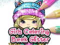 Spel Girls Coloring Book Glitter 